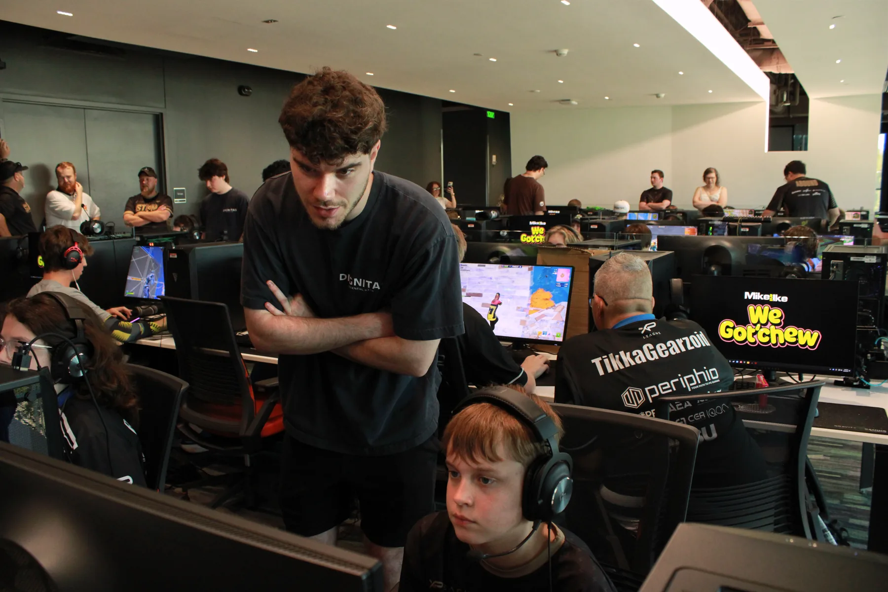 XP League STORM players at the Dignitas Fortnite Bootcamp